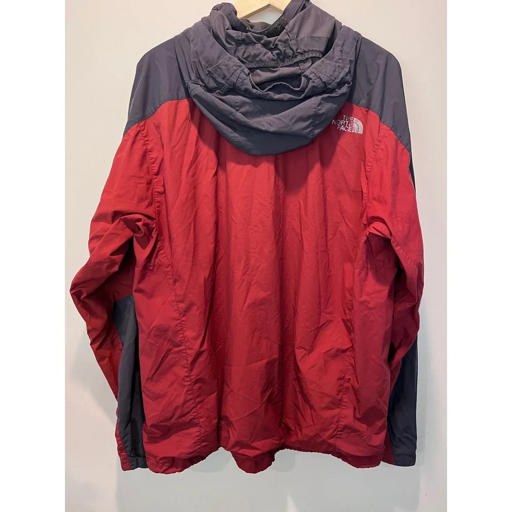 The North Face Men's Hydrenalite Two Tone Red Long Sleeve‎ Hooded Jacket XL